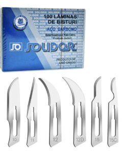 LÂMINA P/ BISTURI N°11 CX C/100