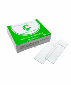 Lâmina de Microscopia Fosca Lapidada 26x76mm - Pct c/ 50 und
